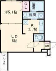フジパレス津久野東の間取り画像