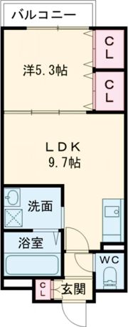 クリエオーレ角田の間取り画像