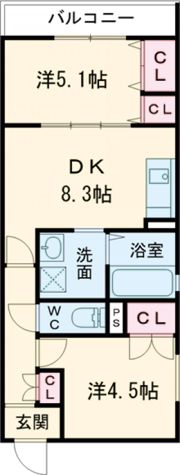 クリエオーレ角田の間取り画像