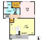 グラディオン Bの間取り画像