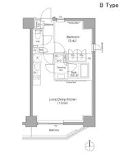 ザ・パークハビオ上野御徒町の間取り画像