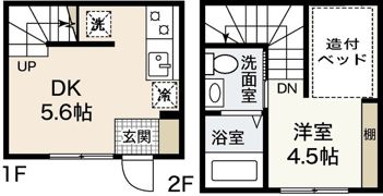 メゾネットShozokuⅡの間取り画像