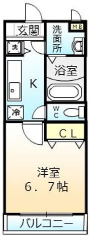 ピリアなかもずの間取り画像