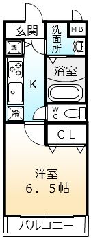シャルマンフジもずイーストの間取り画像