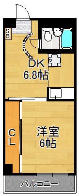 リバーサイドコーポFの間取り画像