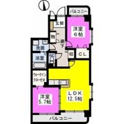 パインテール室見の間取り画像