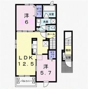 ポート レーゼ木太Bの間取り画像