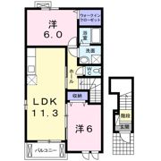 レインボーヒルズ愛坂Ⅱの間取り画像