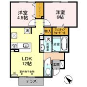 コーポラスイヅツの間取り画像
