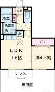 モナリエ六条の間取り画像