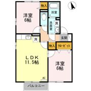 ディアコート A棟の間取り画像