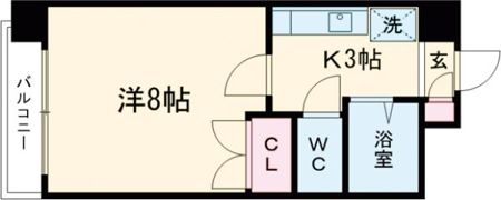 マーカス水前寺北の間取り画像