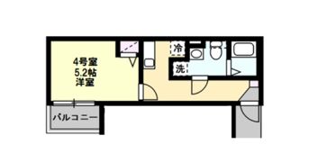 レジデンス生麦Ⅰの間取り画像