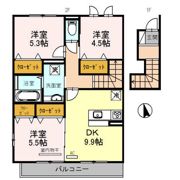 カーサBB Ⅱの間取り画像