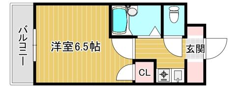 姪浜北ハイツの間取り画像