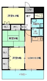 フレアシェルKの間取り画像