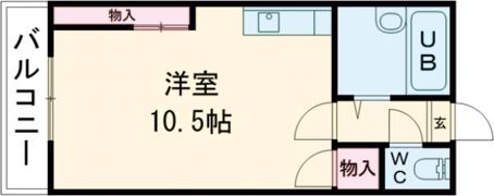 ヴィラ鶴崎の間取り画像