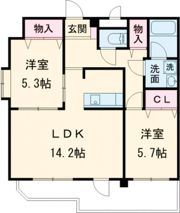 サンフィオーレ中郷の間取り画像