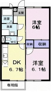 ニューハイツ前田 Bの間取り画像