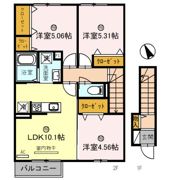 ノーブル萩の間取り画像