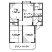 フォレスト深大寺A号館の間取り画像