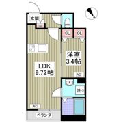 旭ヶ丘KOホームズの間取り画像