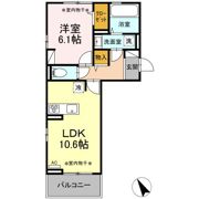 ヴィラクレストⅢの間取り画像