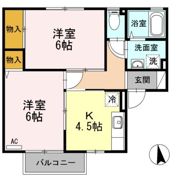 ボナール・ナカザワ Bの間取り画像