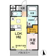 レジデンス朝日町 A棟の間取り画像