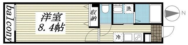 フラット柏の間取り画像