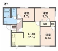 ドミール鈴蘭 C棟の間取り画像
