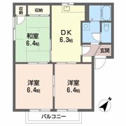 フレグランス真木B棟の間取り画像