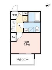 ワイズ七瀬川の間取り画像
