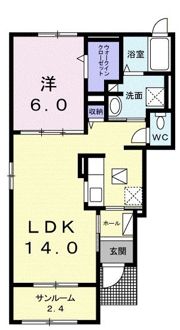 マルセリーノ Bの間取り画像