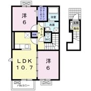 イル ソーレ Aの間取り画像