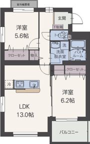 ルミナスコートの間取り画像