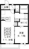 リアン テラス B棟の間取り画像