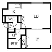 シルキー月寒東Bの間取り画像