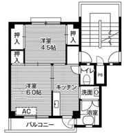 ビレッジハウス大泉1号棟の間取り画像