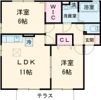 オール ルミエール A棟の間取り画像