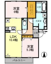セント コリーヌ D棟の間取り画像