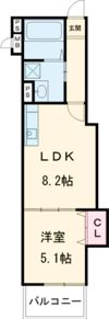 ピレーネ諸口の間取り画像