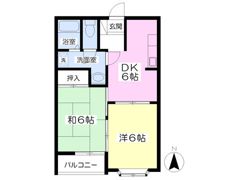 南宮ハイツの間取り画像