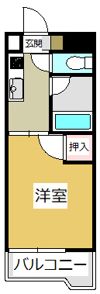 エスポワール城西の間取り画像
