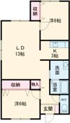 シエルブルードゥの間取り画像