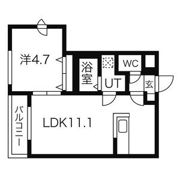 オルセー厚別中央IIIの間取り画像