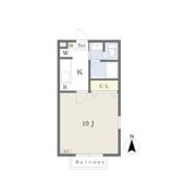 KフラットB棟の間取り画像