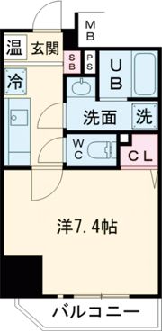 アドバンス三宮ステージアの間取り画像