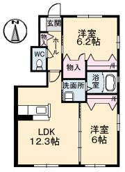 シャーメゾン・グランヴェールA棟の間取り画像