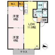 パティオ渕町 B棟の間取り画像